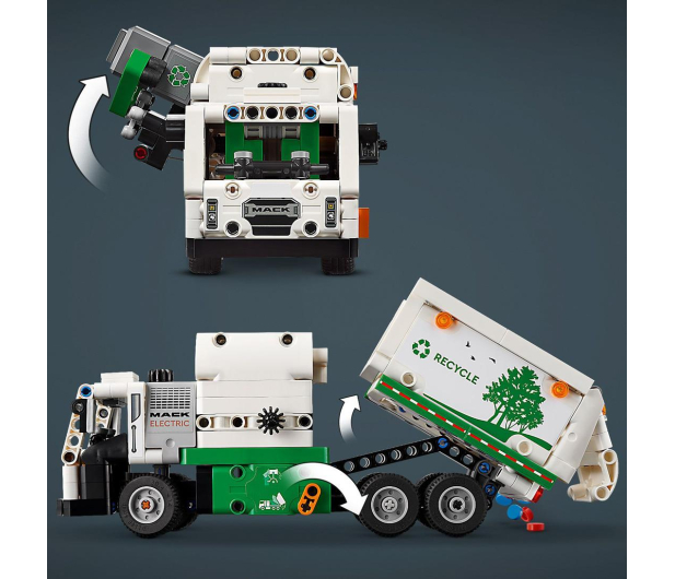 LEGO Technic 42167 Śmieciarka Mack LR Electric - 1203599 - zdjęcie 9
